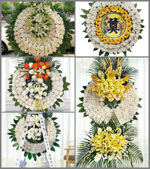 山西朔州朔城区小平易乡祝家庄村花圈速递