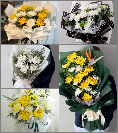 山西朔州朔城区小平易乡祝家庄村白事花束代送